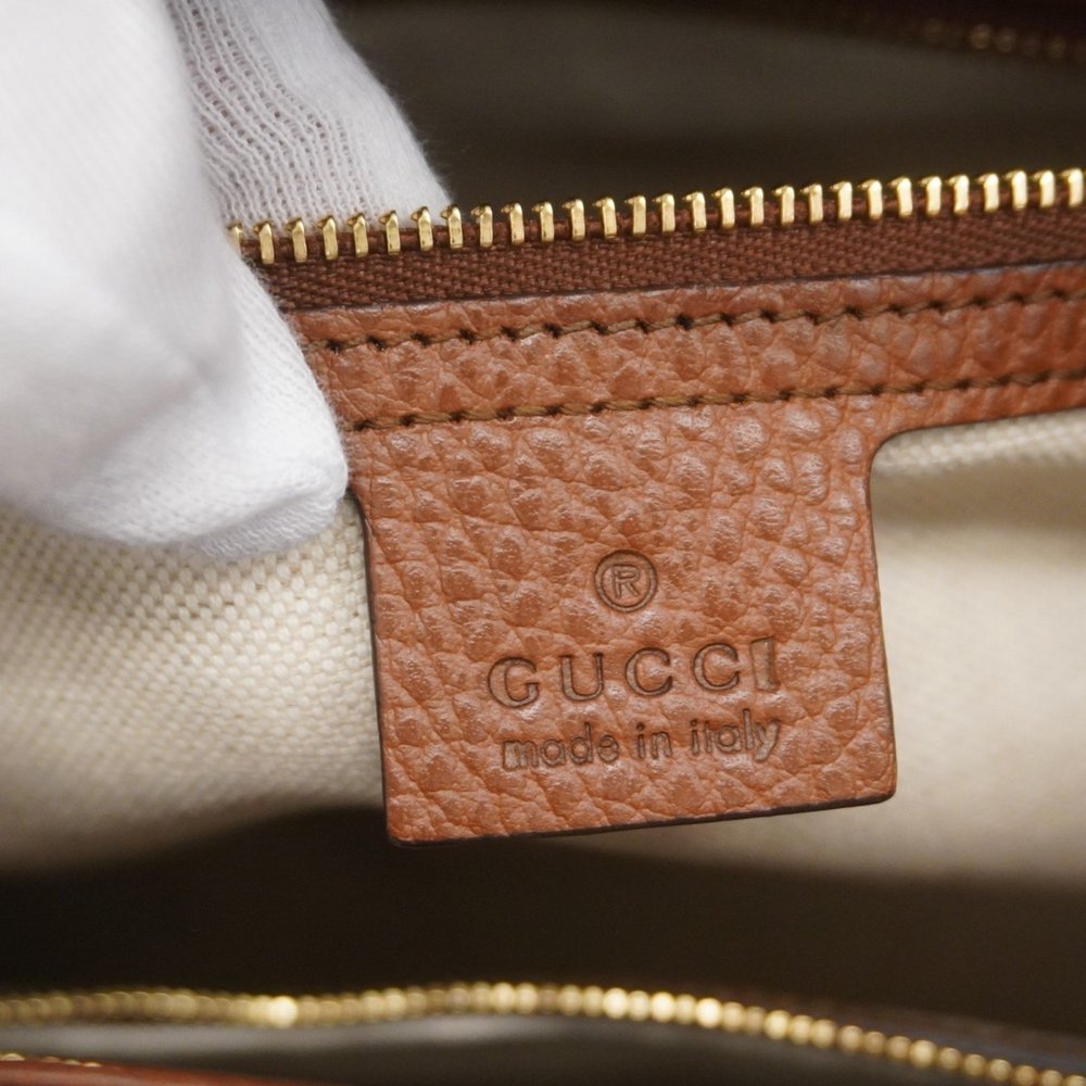 Gucci Handbag New Jackie GG Denim 649016 Blue Brown Women's P752960 - Picture 5 of 11